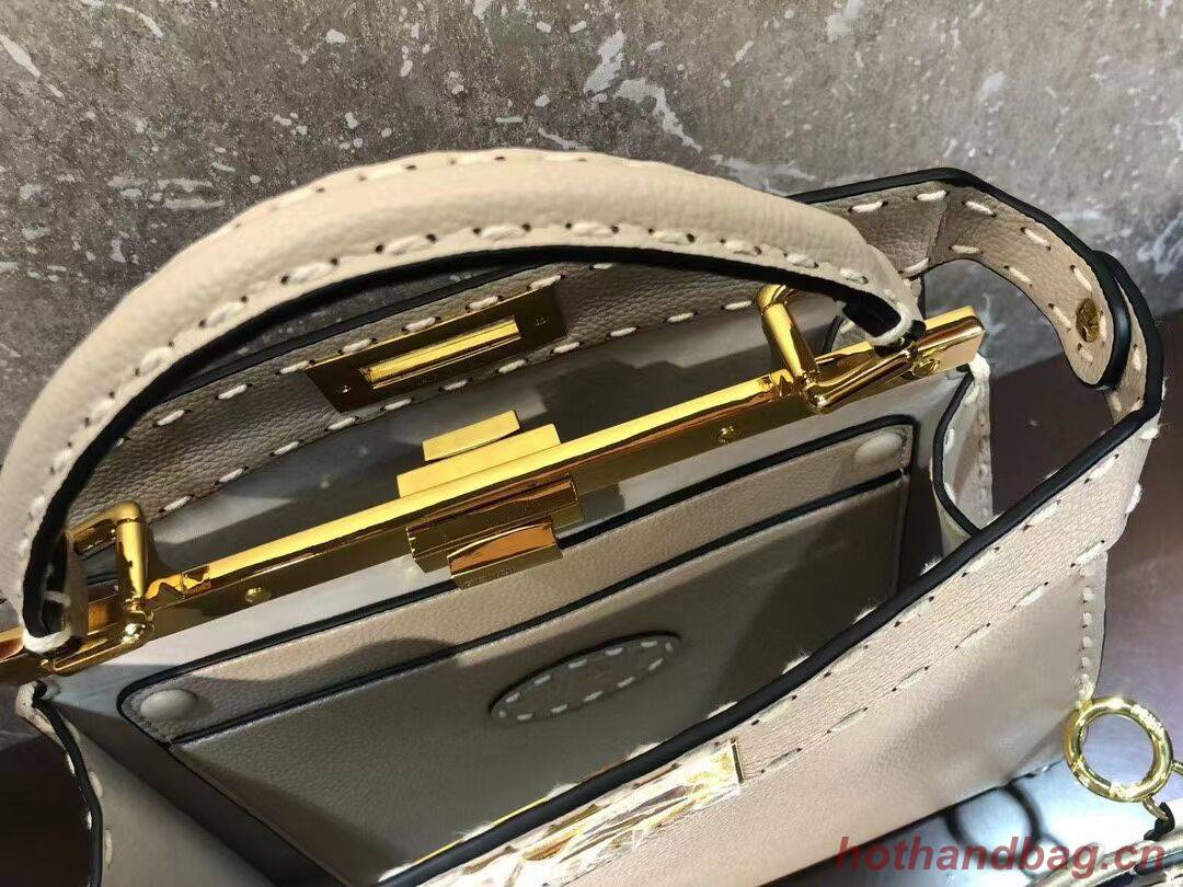 Fendi Peekaboo ISeeU MEDIUM leather bag F8637 Beige Fendi Peekaboo ISeeU MEDIUM leather bag F8637 Beige