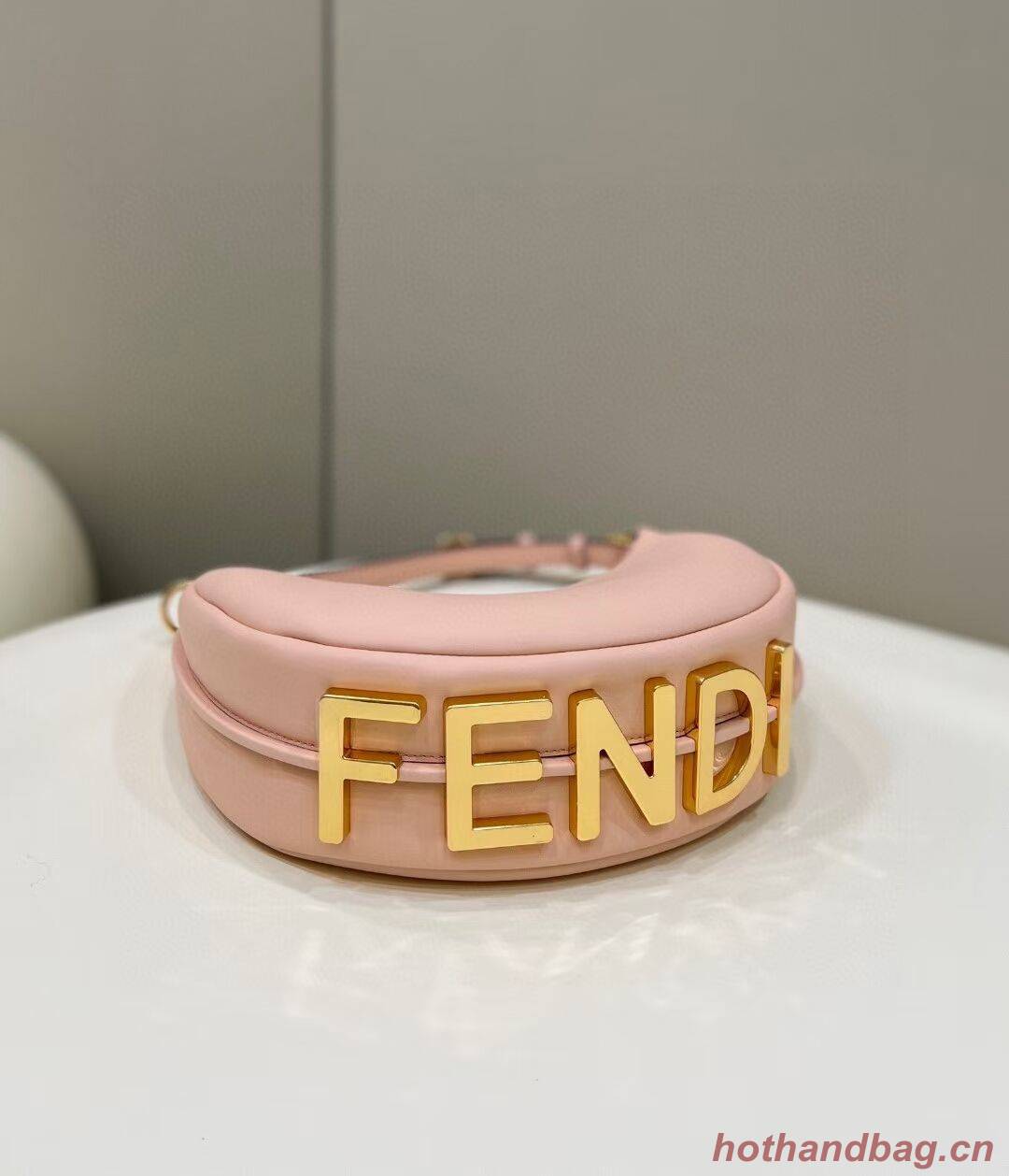 Fendi graphy Small Pale pink leather bag 8BR798 Fendi graphy Small Pale pink leather bag 8BR798