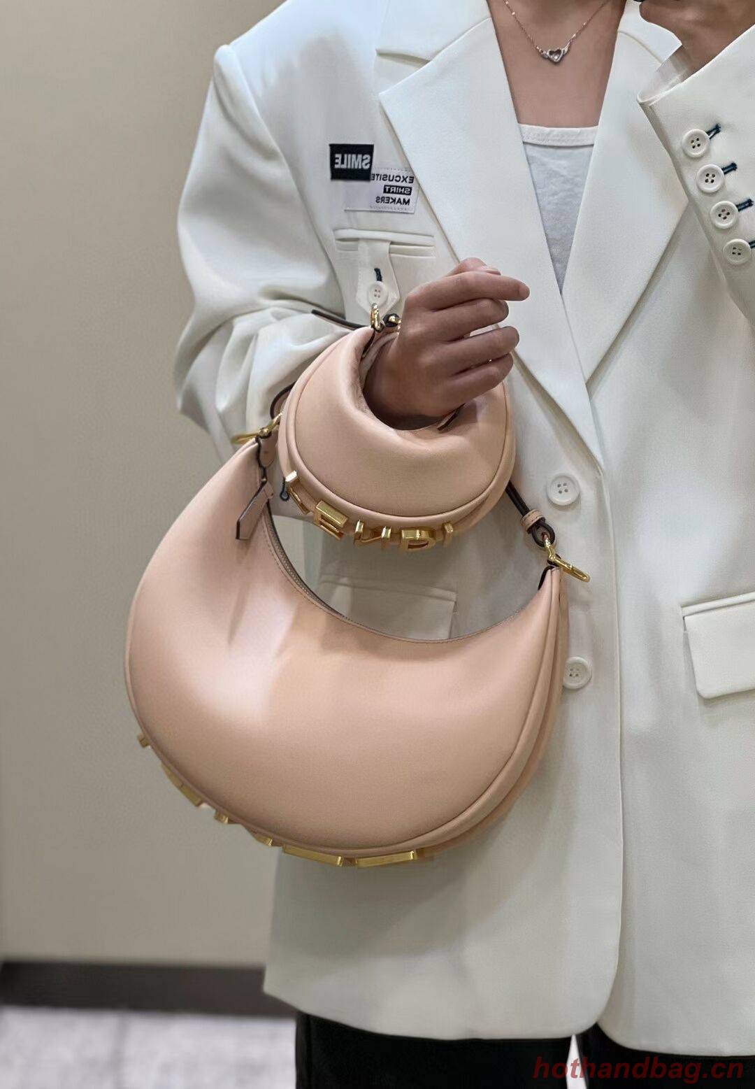 Fendi graphy Small Pale pink leather bag 8BR798 Fendi graphy Small Pale pink leather bag 8BR798