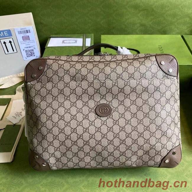 Gucci GG briefcase 658543 brown