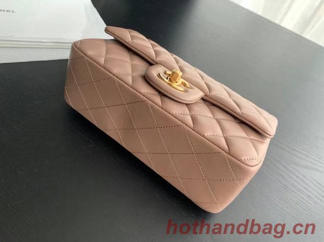 Chanel MINI Flap Bag Original Sheepskin Leather 1116 Taupe