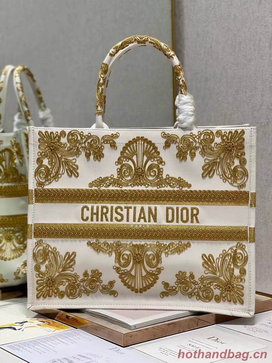 DIOR BOOK TOTE leather C1211L-1 white