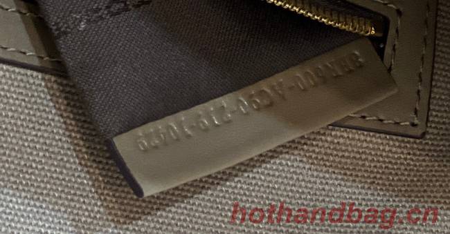Fendi Baguette Chain FF fabric bag 8BR600A gray