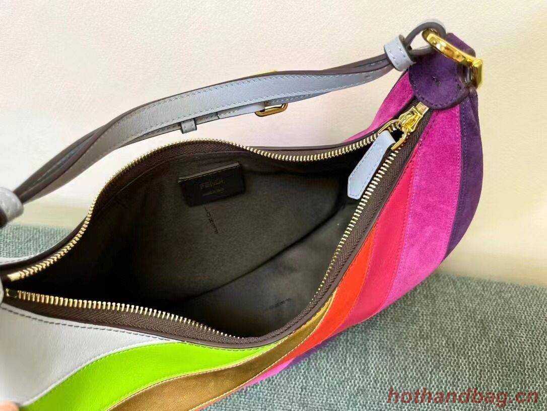 Fendi graphy Small Leather bag with multicolor inlay 8BR798A Rainbow Fendi graphy Small Leather bag with multicolor inlay 8BR798A Rainbow