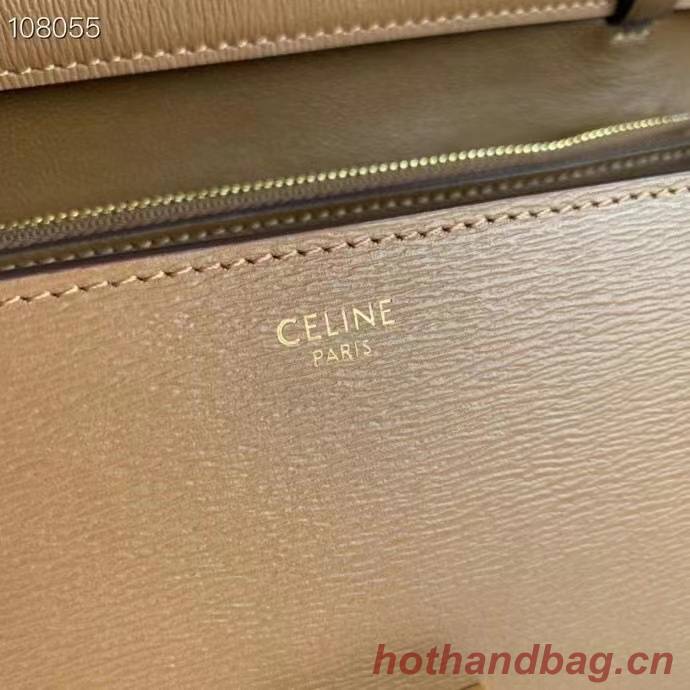 Celine MEDIUM CLASSIC BAG IN NATURAL CALFSKIN 189173 Brown