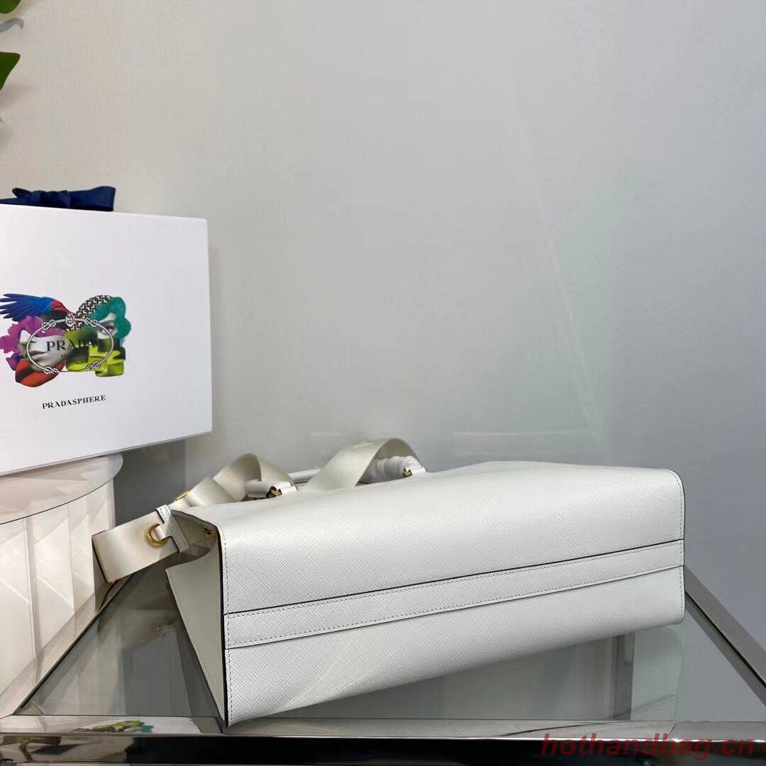 Prada Kristen Saffiano bag 1BD355 white Prada Kristen Saffiano bag 1BD355 white