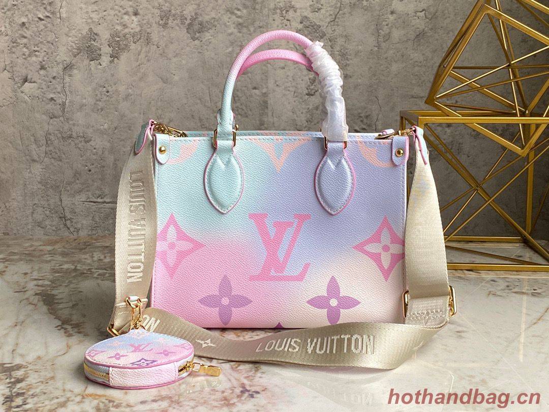 Louis Vuitton ONTHEGO Dip Dye Pastel Small M59856 Pink&Blue