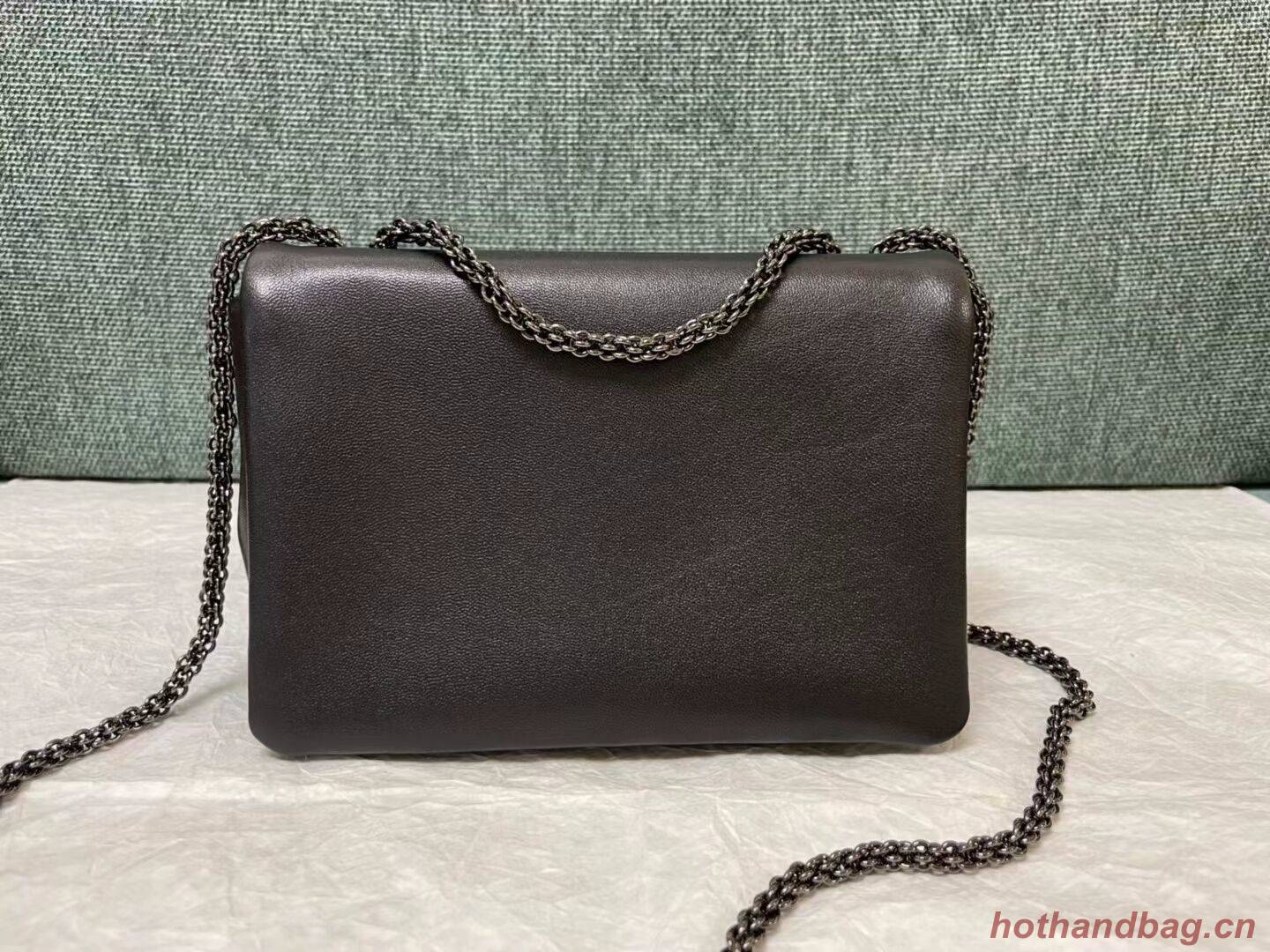 VALENTINO GARAVANI One Stud Sheepskin Shoulder Bag YW0B0K21 black VALENTINO GARAVANI One Stud Sheepskin Shoulder Bag YW0B0K21 black