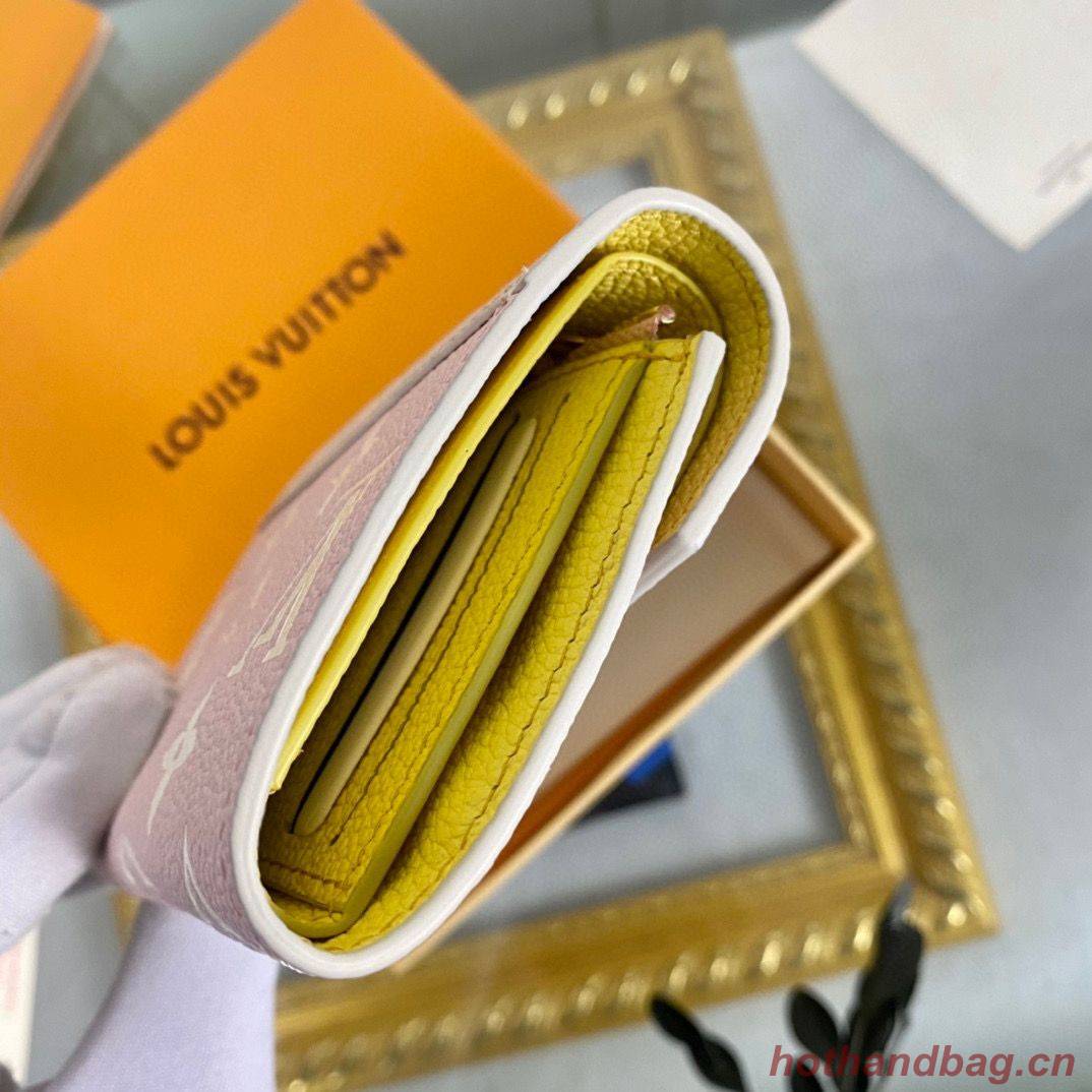 Louis Vuitton VICTORINE WALLET M81289 Pink&Yellow Louis Vuitton VICTORINE WALLET M81289 Pink&Yellow
