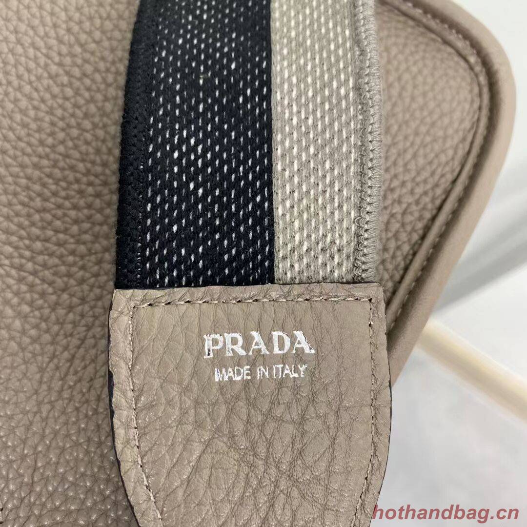 Prada Leather mini shoulder bag 1BH191 gray Prada Leather mini shoulder bag 1BH191 gray