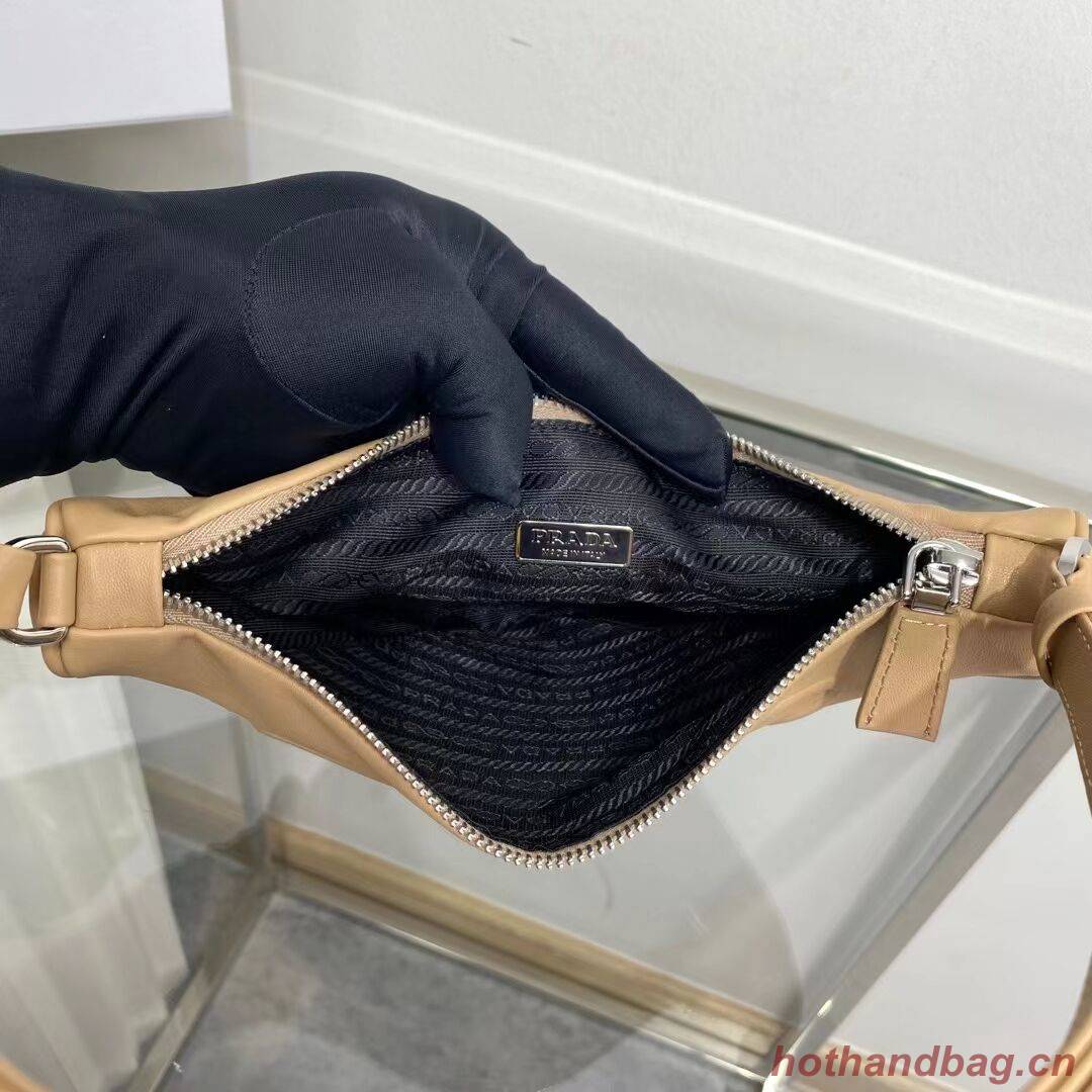 Prada Padded nappa leather handbag 1BE003 Biscuits