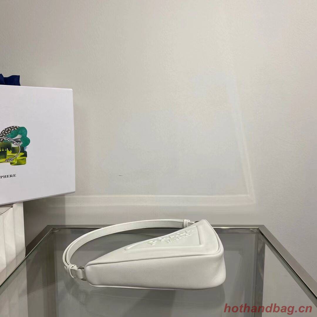 Prada Padded nappa leather handbag 1BE003 white Prada Padded nappa leather handbag 1BE003 white