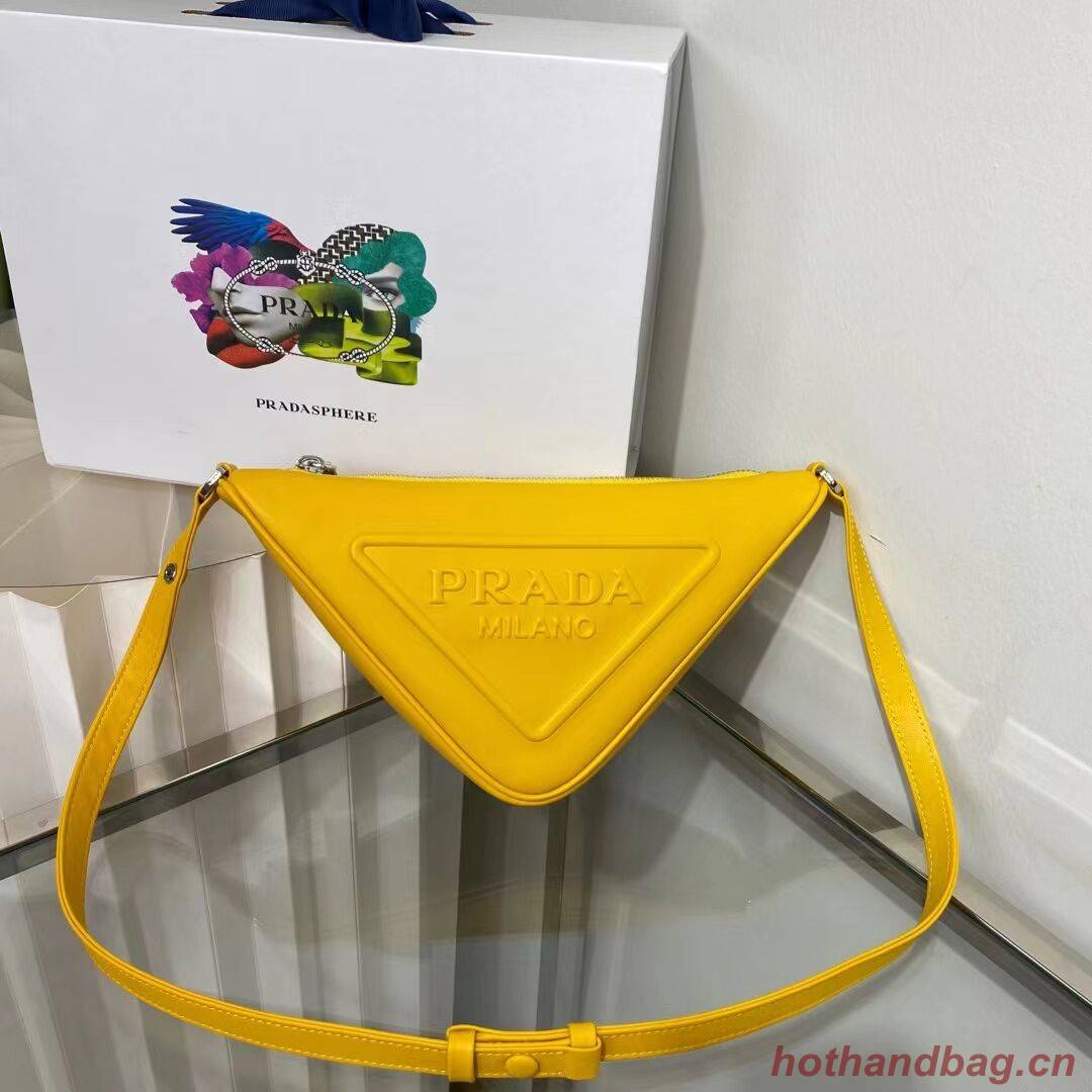 Prada Padded nappa leather handbag 1BE003 yellow Prada Padded nappa leather handbag 1BE003 yellow