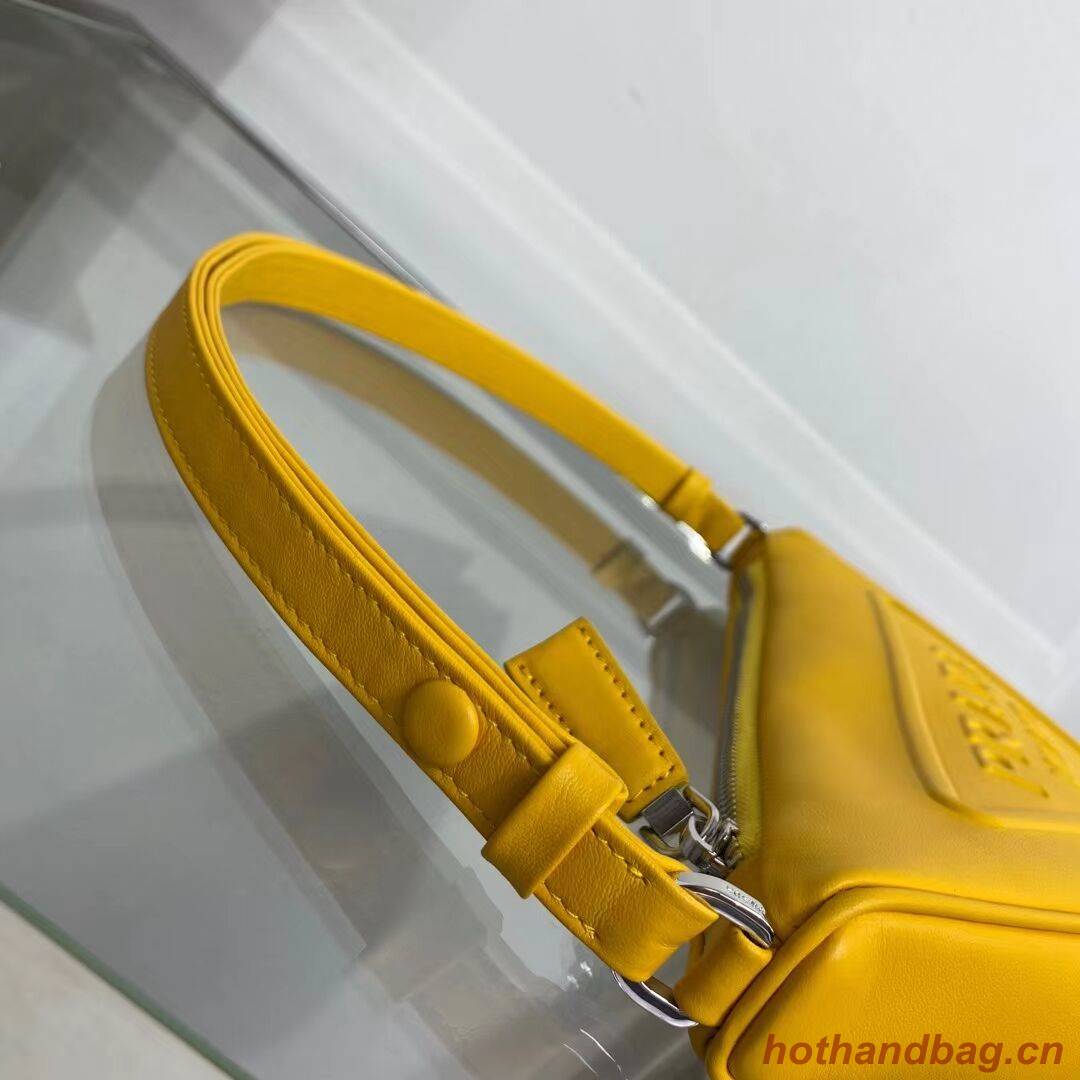 Prada Padded nappa leather handbag 1BE003 yellow Prada Padded nappa leather handbag 1BE003 yellow