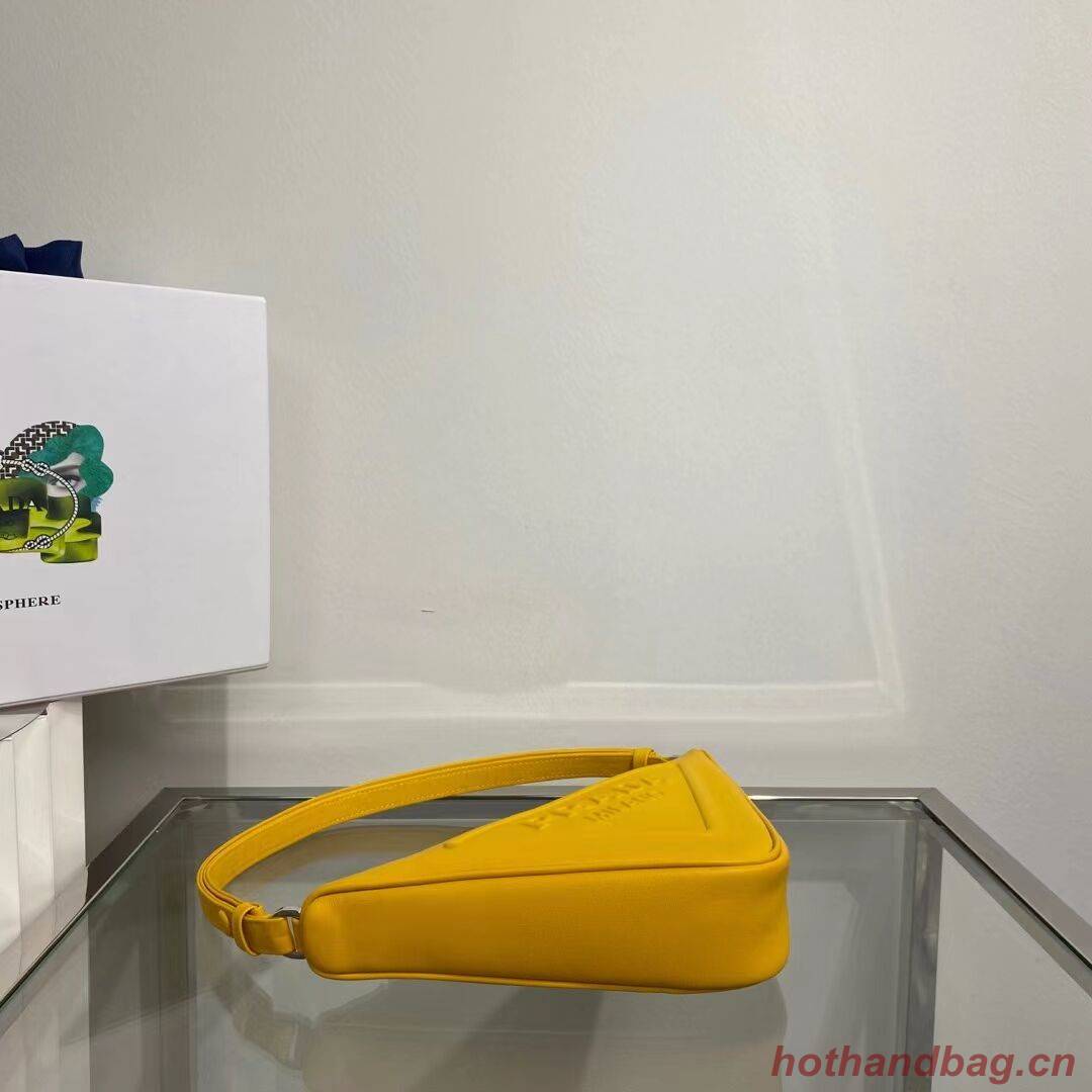 Prada Padded nappa leather handbag 1BE003 yellow Prada Padded nappa leather handbag 1BE003 yellow