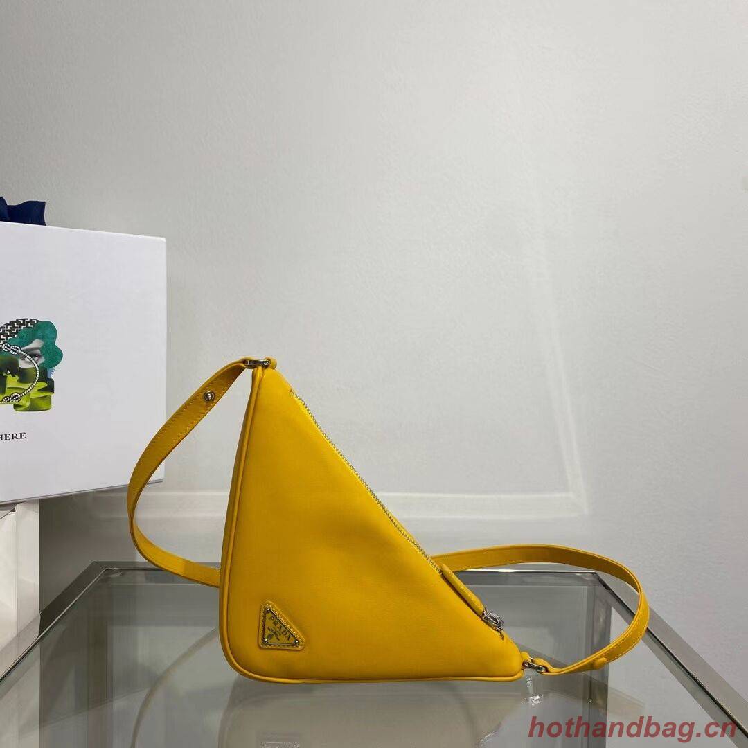 Prada Padded nappa leather handbag 1BE003 yellow Prada Padded nappa leather handbag 1BE003 yellow