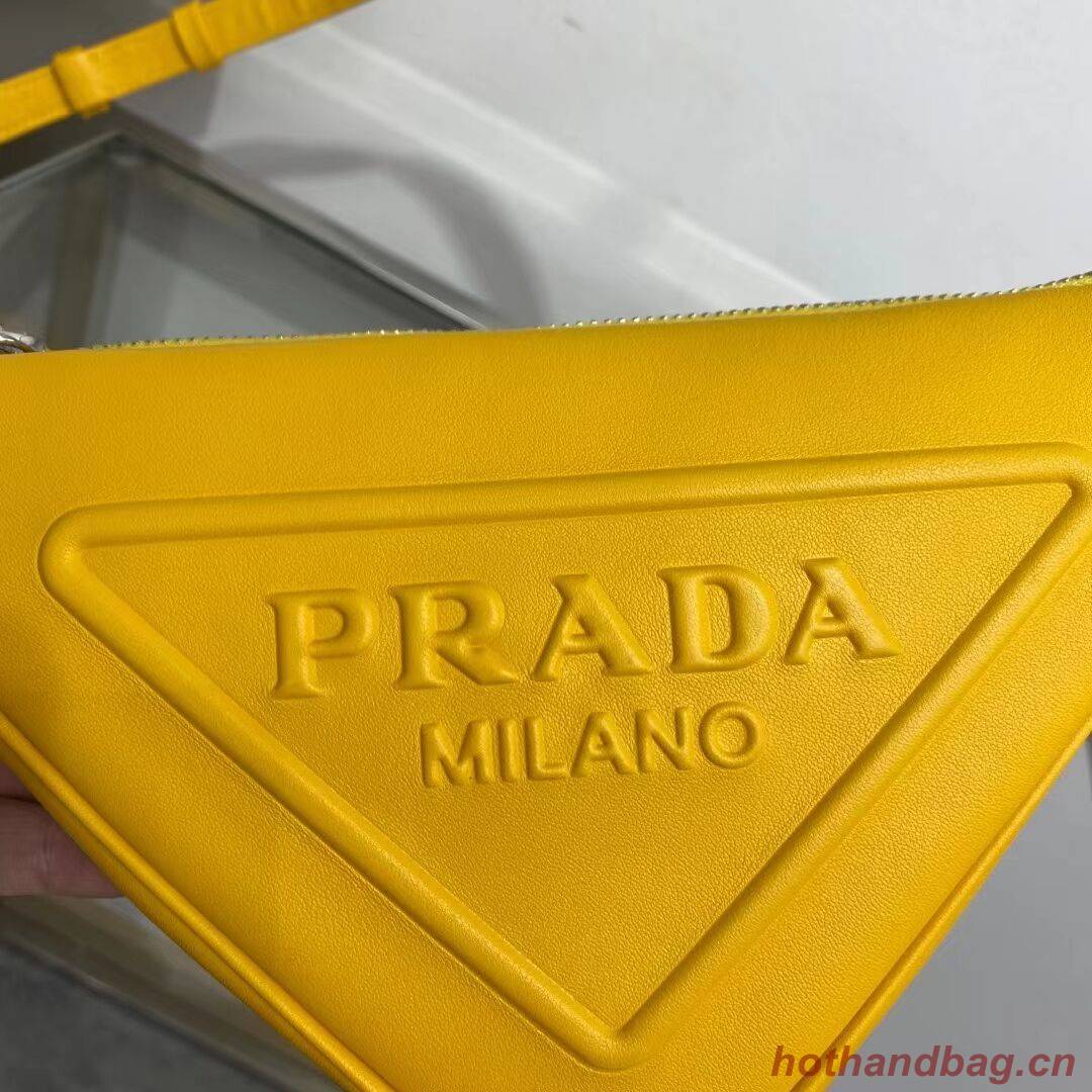 Prada Padded nappa leather handbag 1BE003 yellow Prada Padded nappa leather handbag 1BE003 yellow