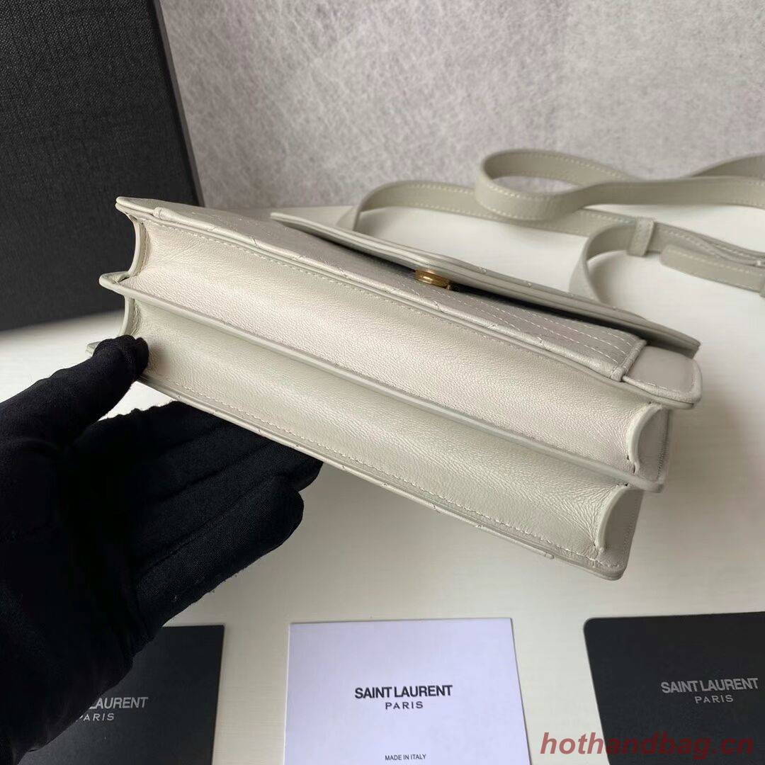 Yves Saint Laurent GABY MINI SATCHEL IN QUILTED LAMBSKIN 6855741 BLANC VINTAGE Yves Saint Laurent GABY MINI SATCHEL IN QUILTED LAMBSKIN 6855741 BLANC VINTAGE