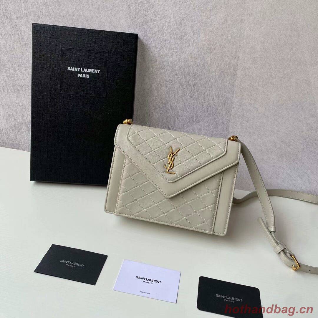 Yves Saint Laurent GABY MINI SATCHEL IN QUILTED LAMBSKIN 6855741 BLANC VINTAGE Yves Saint Laurent GABY MINI SATCHEL IN QUILTED LAMBSKIN 6855741 BLANC VINTAGE