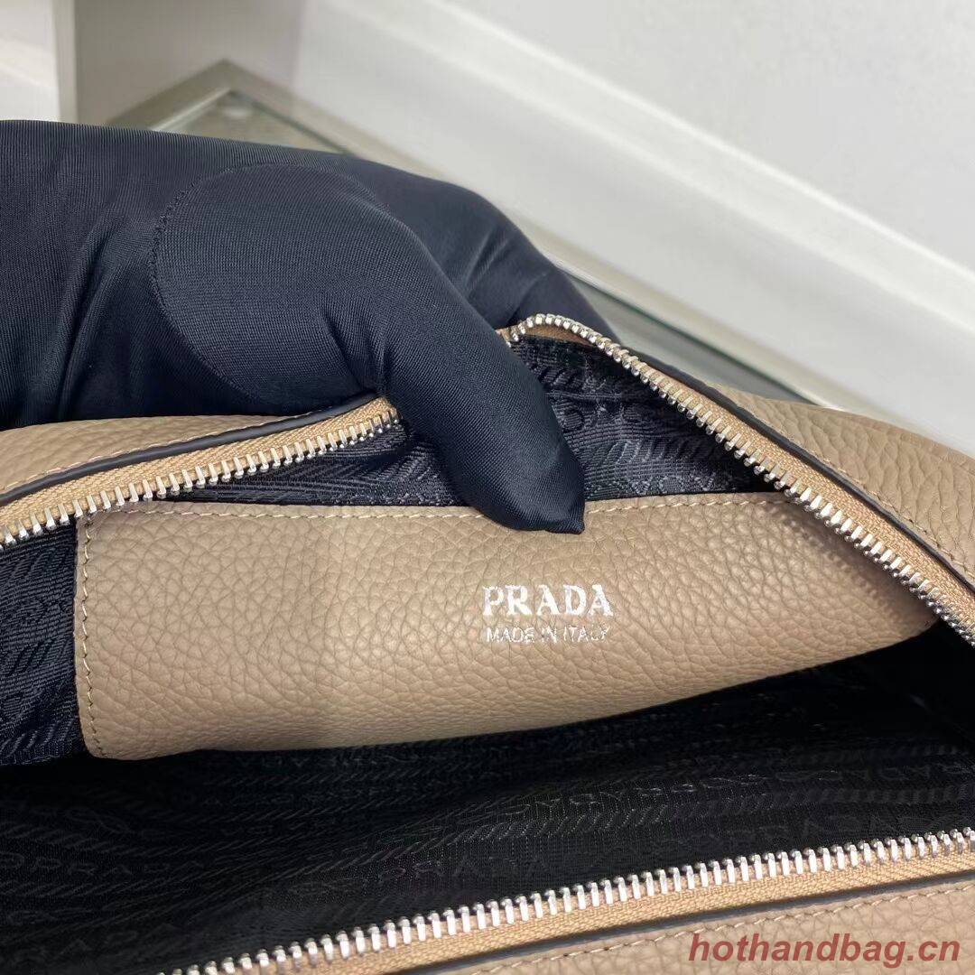 Prada Leather bag with shoulder strap 1BH082 gray Prada Leather bag with shoulder strap 1BH082 gray