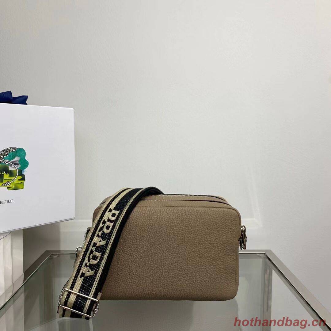 Prada Leather bag with shoulder strap 1BH082 gray Prada Leather bag with shoulder strap 1BH082 gray