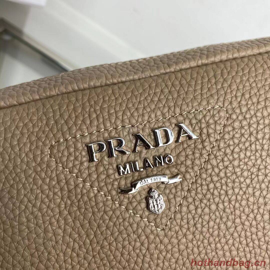 Prada Leather bag with shoulder strap 1BH082 gray Prada Leather bag with shoulder strap 1BH082 gray