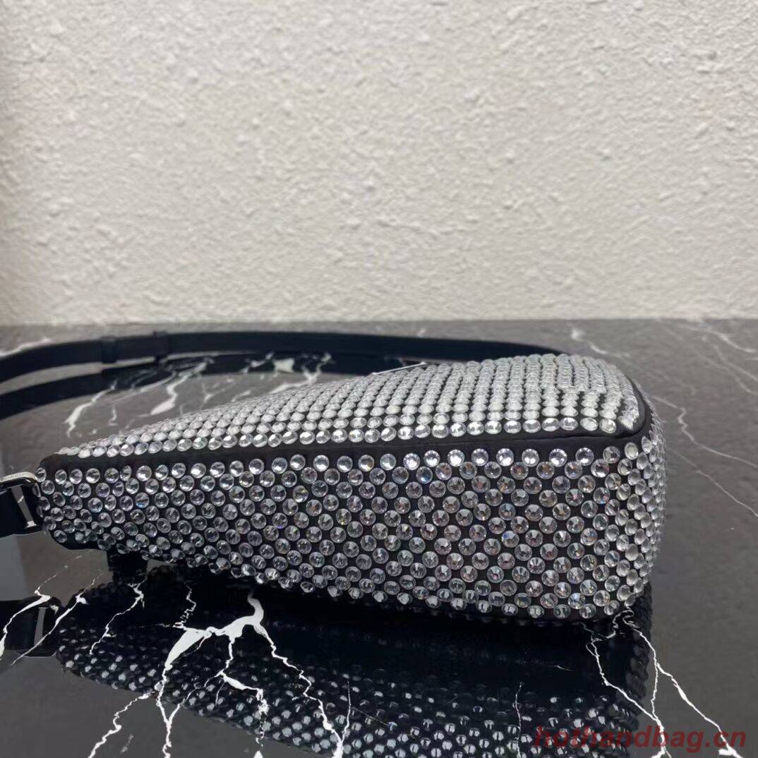 Prada crystal handbag 1VH243 black Prada crystal handbag 1VH243 black