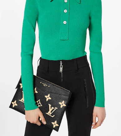 Louis Vuitton DAILY POUCH M81292 Black & Beige Louis Vuitton DAILY POUCH M81292 Black & Beige