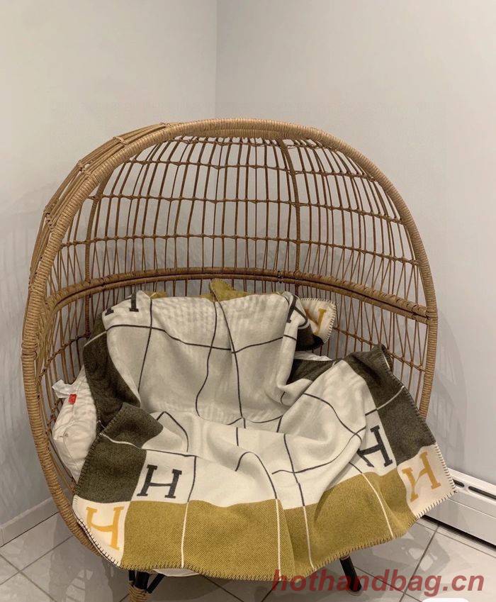 Hermes Lambswool&Cashmere Shawl&Blanket HMB00001 Hermes Lambswool&Cashmere Shawl&Blanket HMB00001