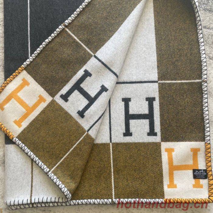 Hermes Lambswool&Cashmere Shawl&Blanket HMB00001 Hermes Lambswool&Cashmere Shawl&Blanket HMB00001