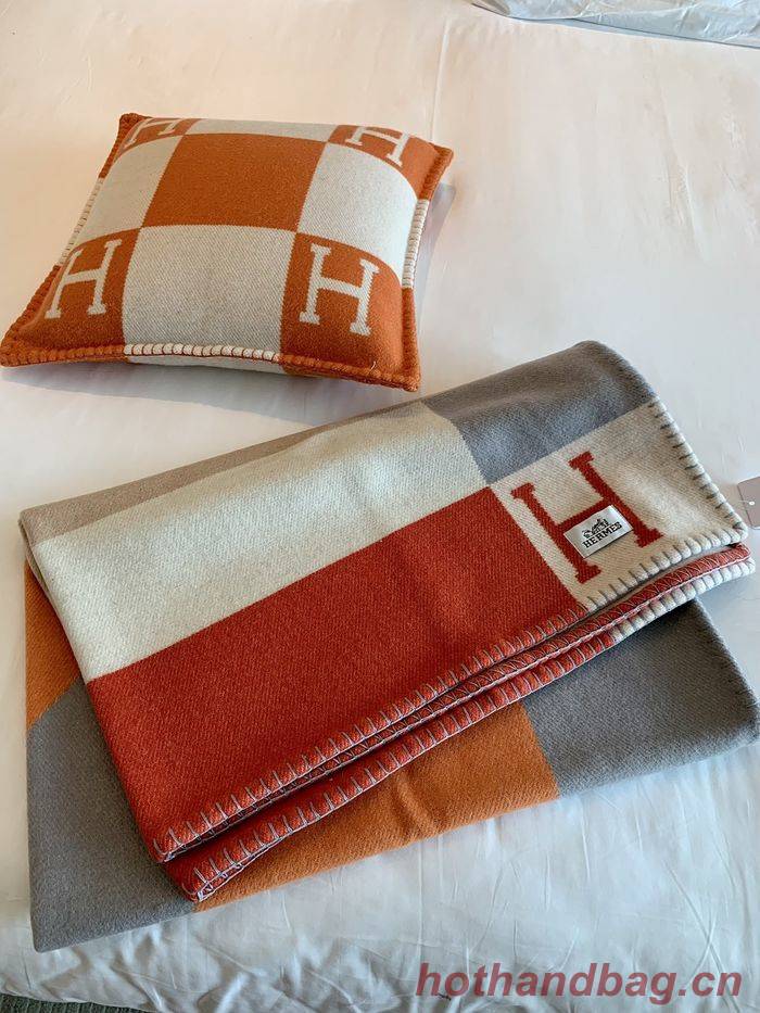 Hermes Lambswool&Cashmere Shawl&Blanket HMB00009 Hermes Lambswool&Cashmere Shawl&Blanket HMB00009