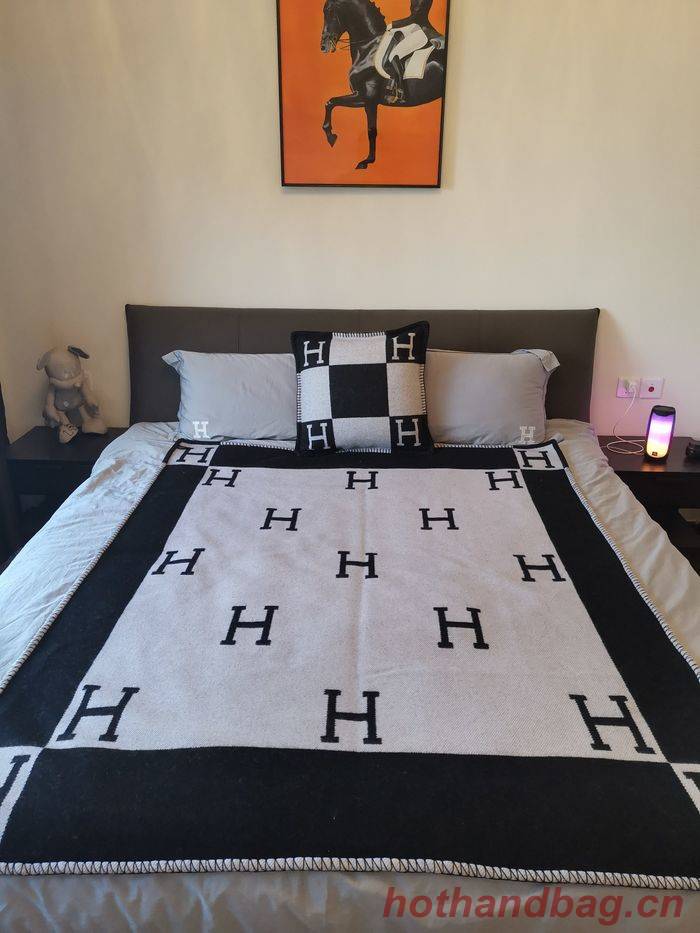 Hermes Lambswool&Cashmere Shawl&Blanket HMB00013 Hermes Lambswool&Cashmere Shawl&Blanket HMB00013