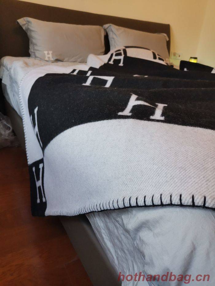 Hermes Lambswool&Cashmere Shawl&Blanket HMB00013 Hermes Lambswool&Cashmere Shawl&Blanket HMB00013