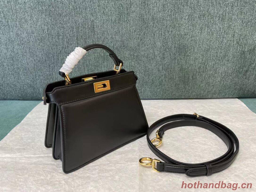 Fendi Peekaboo ISeeU mini leather bag 8BR3118 black Fendi Peekaboo ISeeU mini leather bag 8BR3118 black