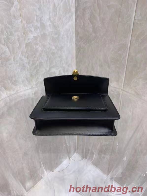 Bvlgari Serpenti Forever leather small crossbody bag B210755 Black