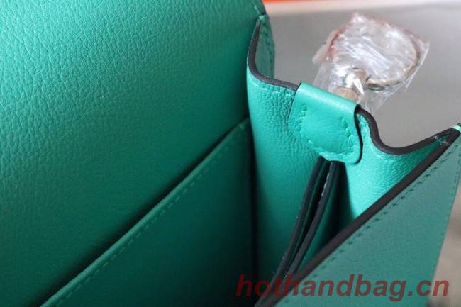 Hermes Roulis 19cm Evercolor 9D H9003 Lake water green&Silver