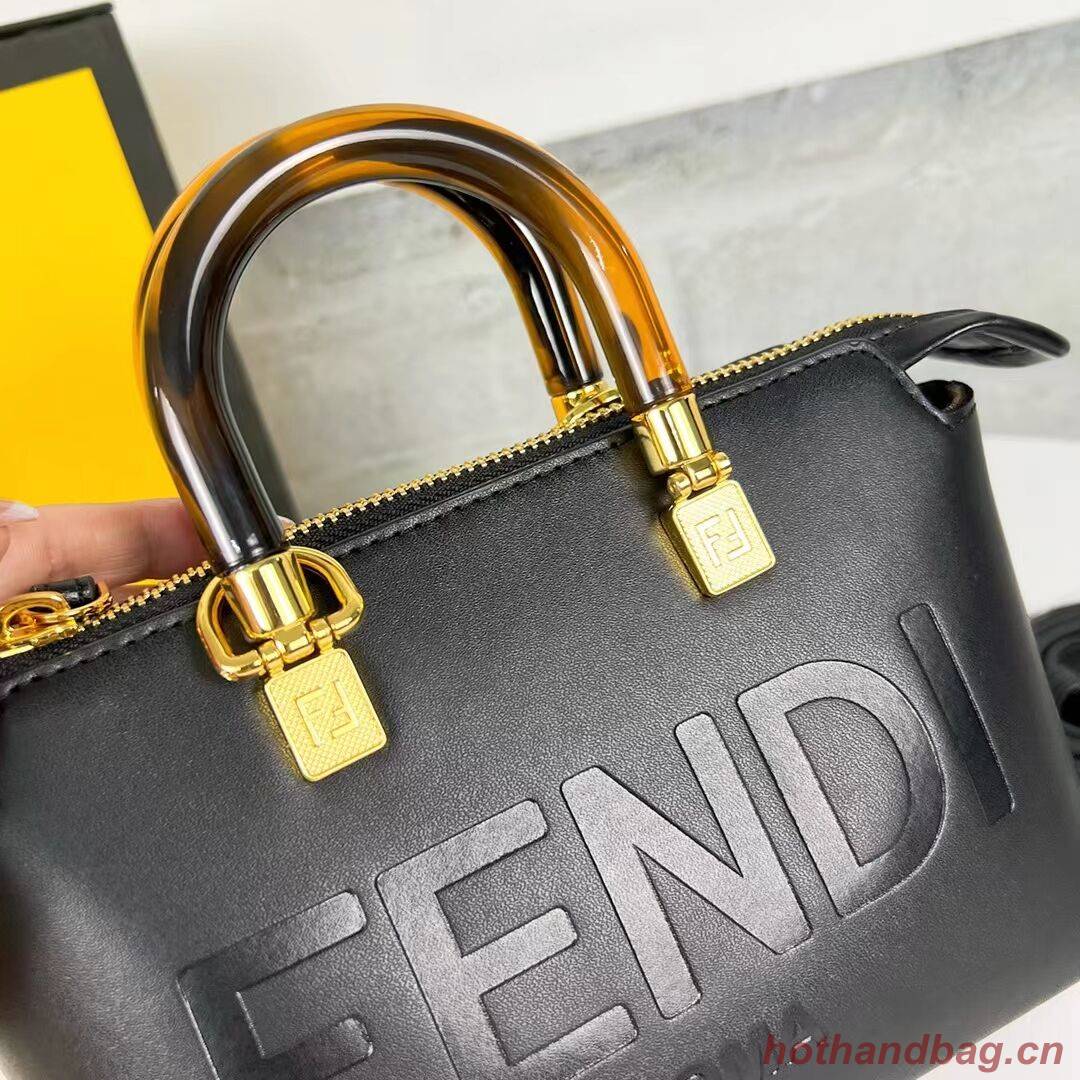 Fendi By The Way Mini Small leather Boston bag 8BS067A black Fendi By The Way Mini Small leather Boston bag 8BS067A black