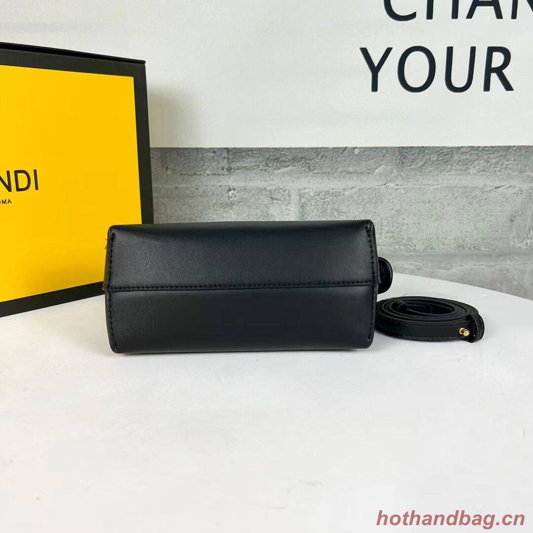 Fendi By The Way Mini Small leather Boston bag 8BS067A black Fendi By The Way Mini Small leather Boston bag 8BS067A black