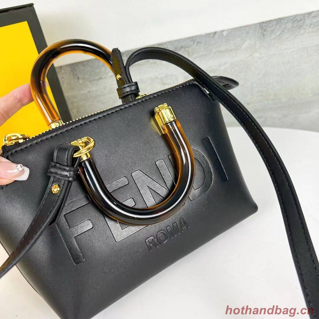 Fendi By The Way Mini Small leather Boston bag 8BS067A black Fendi By The Way Mini Small leather Boston bag 8BS067A black