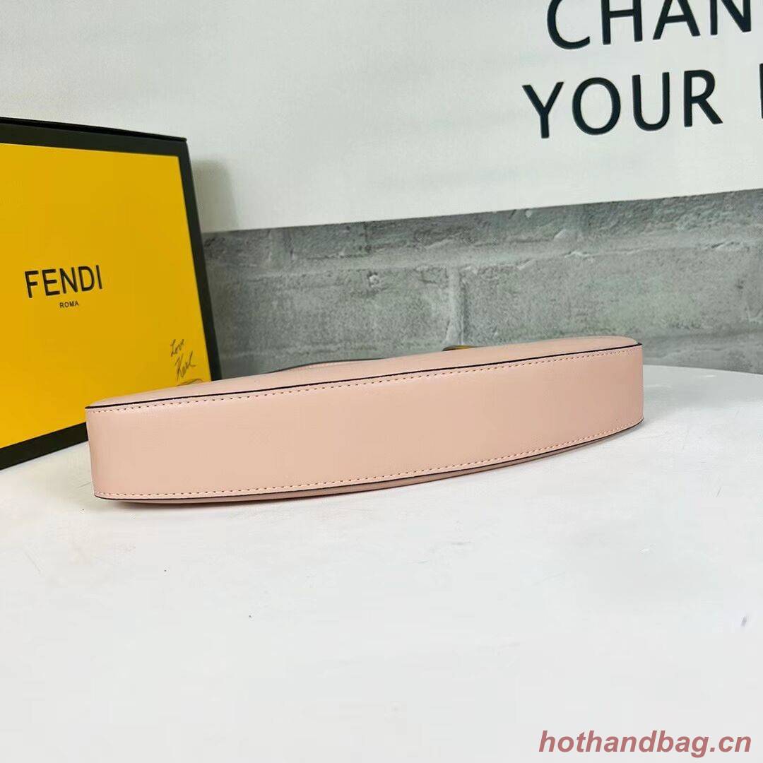 Fendi O Lock Swing Mint leather pouch 8BS068A light pink Fendi O Lock Swing Mint leather pouch 8BS068A light pink