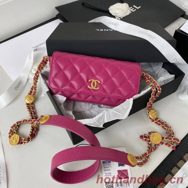 CHANEL CLUTCH WITH CHAIN AP2860 Plum