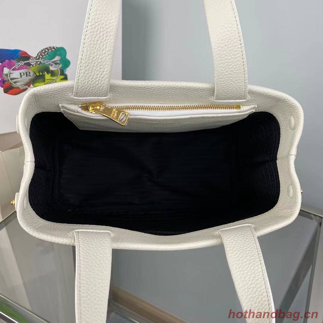 Prada leather tote bag 1AG833 white Prada leather tote bag 1AG833 white