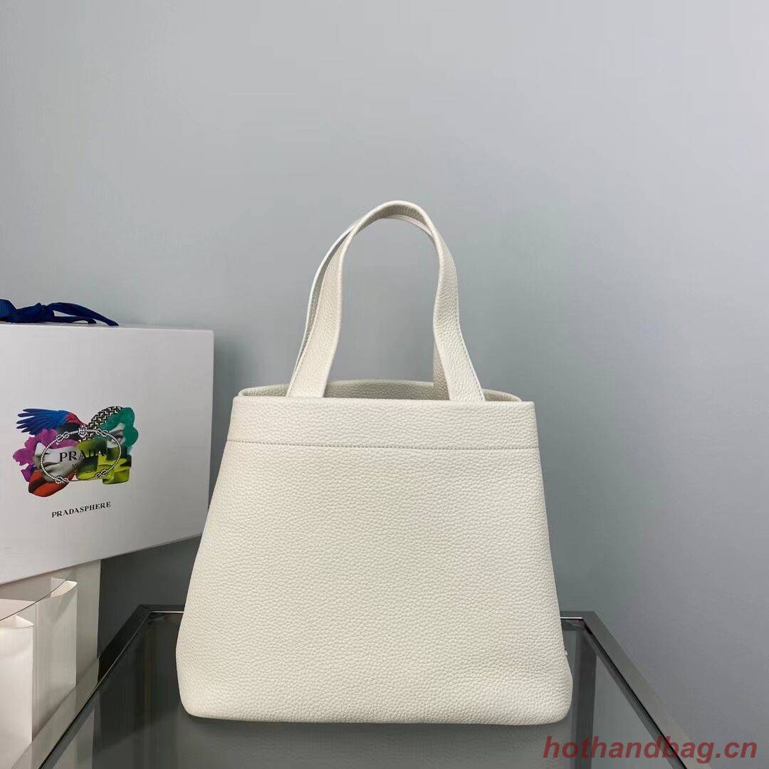 Prada leather tote bag 1AG833 white Prada leather tote bag 1AG833 white