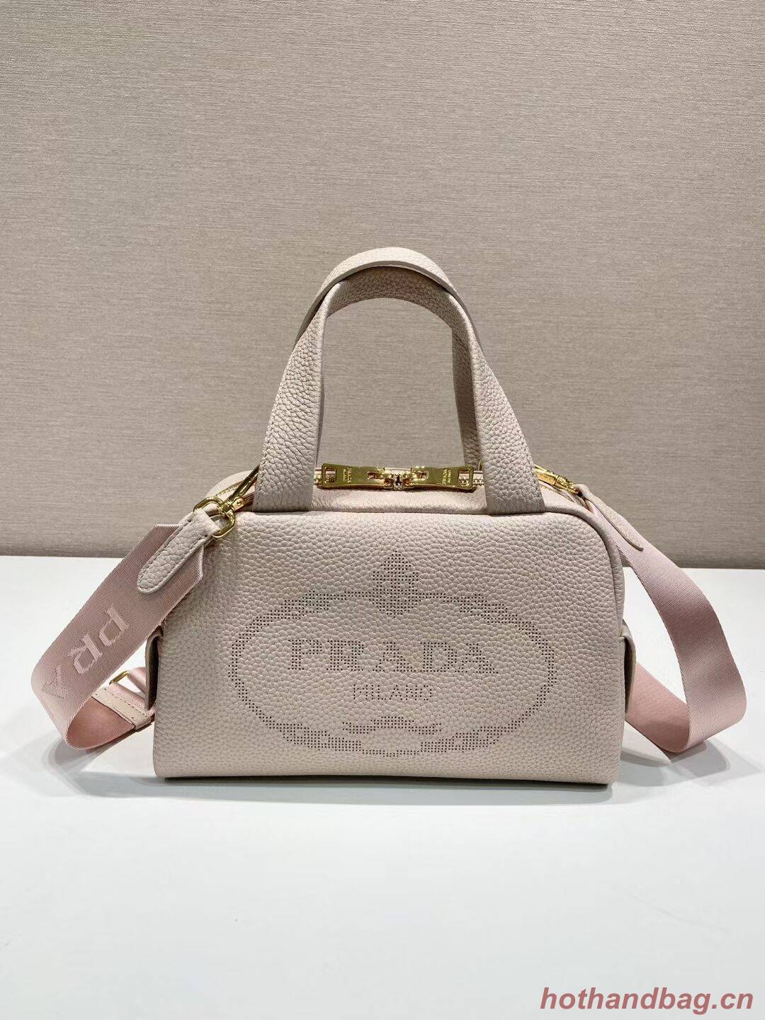 Prada leather tote bag 1DH770 light pink