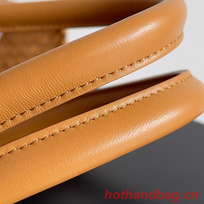 Bottega Veneta Large intreccio leather tote bag 608811 Caramel