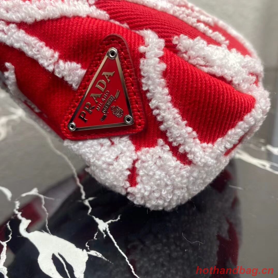 Prada Re-Edition 2000 embroidered drill mini bag 1NE515 red Prada Re-Edition 2000 embroidered drill mini bag 1NE515 red