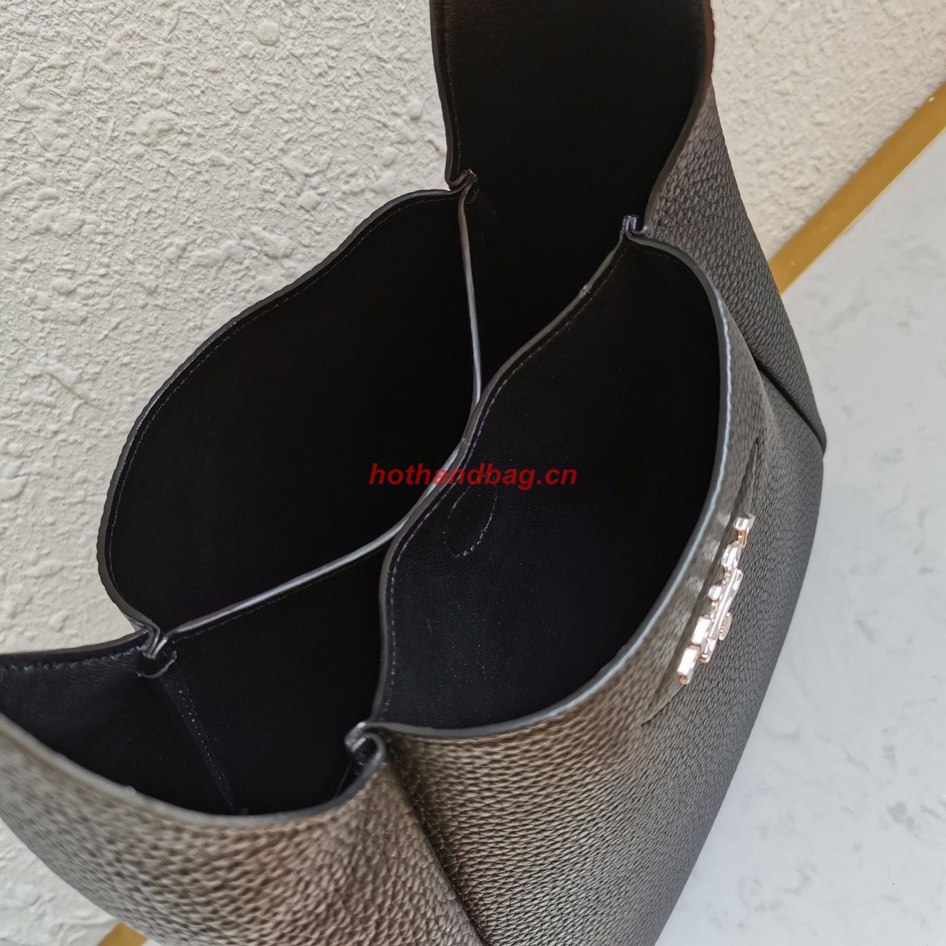 Prada original leather tote bag 1BC127 black Prada original leather tote bag 1BC127 black