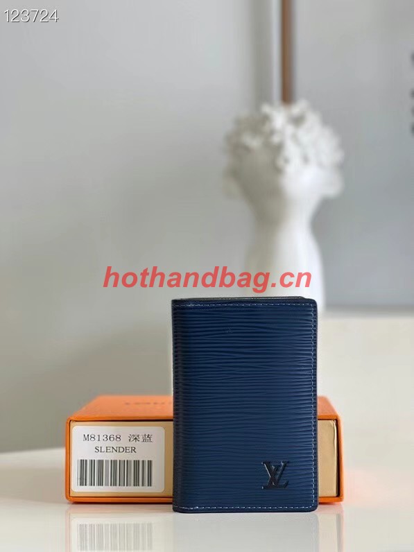 Louis Vuitton POCKET ORGANIZER M81368 blue