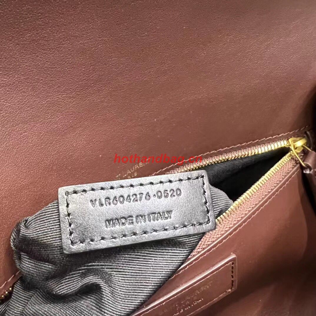 SAINT LAUREN KATE 99 CHAIN BAG WITH TASSEL IN RAFFIA Y664276 Coffee SAINT LAUREN KATE 99 CHAIN BAG WITH TASSEL IN RAFFIA Y664276 Coffee