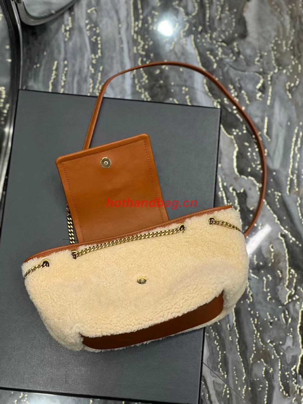 SAINT LAUREN LE MAILLON BUCKET BAG IN SUEDE Y667738 brown SAINT LAUREN LE MAILLON BUCKET BAG IN SUEDE Y667738 brown